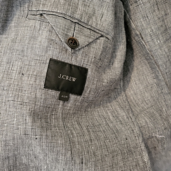 SOLD J Crew Irish Linen Blazer - Picture 4 of 5